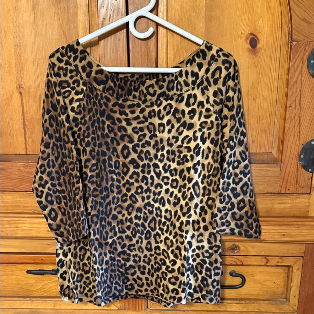 Jones New York Leopard Print Women's Top
